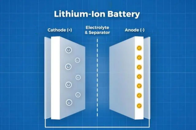 Ano ang prinsipyo ng pagtatrabaho ng baterya ng lithium?